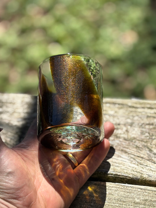 Golden Shimmery Splash Cup